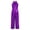 Purple, variant on Kids Girls Allover Sequins Romper Halter Neck Sleeveless Strapy Back Dance Formal One-Piece Hot Pink 6