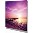 thumbnail image 2 of Boardwalk in Purple Seashore - Seashore Canvas Art Print, 2 of 3