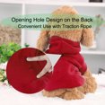 thumbnail image 7 of Warm Hooded Dog Sweatshirt Hooded Pet Winter Clothes Coat Red XXXL, 7 of 7