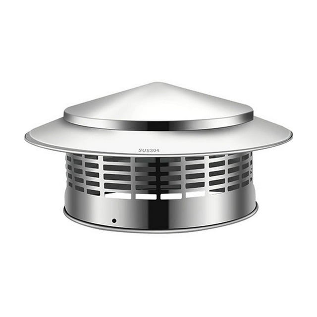 Roof Vent Cap Chimney Ventilation Cover, Chimney Cap, Top Chimney Cap, Roof Rainwater Chimney Cover, Stainless Steel Chimney Cover, Top with Filter Screen