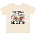 thumbnail image 3 of Inktastic Promoted to Big Sister with Flowers Girls Baby T-Shirt, 3 of 5