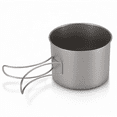 thumbnail image 3 of Ensemble de Batterie de Cuisine de Camping en Titane : Casserole 900 ml et Poêle 350 ml, Ultraléger (Total 188 g) pour la Randonnée en Plein Air, le Backpacking, Ensemble de Cuisson Léger et Résistant à la Corrosion, 3 of 7