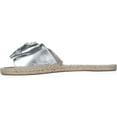 thumbnail image 3 of Womens Avec Les Filles Gemma Slide Bow Sandals, Silver Metallic, 3 of 6