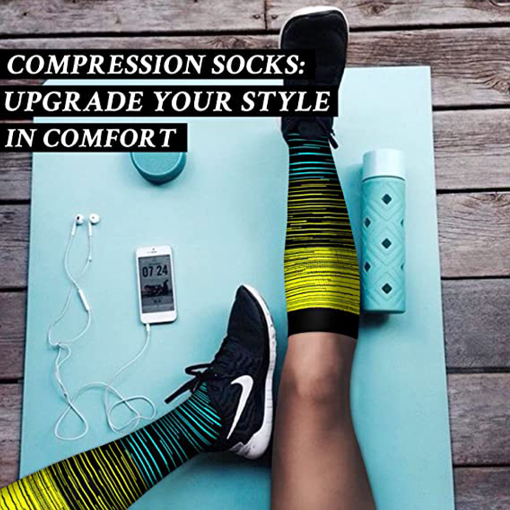 Silensys Compression Sports Nylon Socks, 5-Pairs photo 7