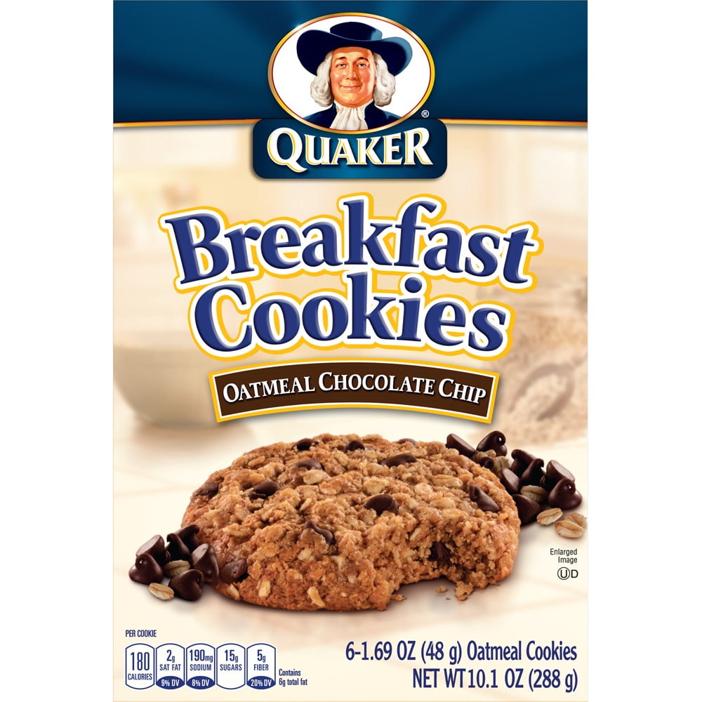 Quaker Breakfast Cookies Oatmeal Chocolate Chip, 6 ct - Walmart.com