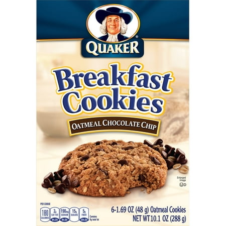 Quaker Breakfast Cookies Oatmeal Chocolate Chip, 6