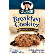 Quaker Breakfast Cookies Oatmeal Chocolate Chip, 6 ct