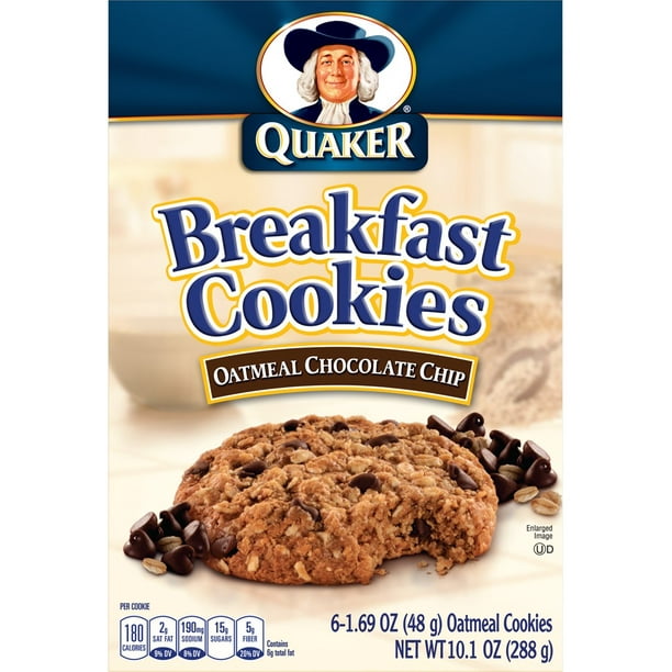 Quaker Breakfast Cookies Oatmeal Chocolate Chip, 6 ct - Walmart.com ...