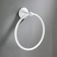 thumbnail image 2 of Toallero redondo de latón para colgar en la pared, soporte para toallas de baño, color blanco, 2 of 5