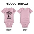 thumbnail image 3 of Sorry I Can't I Have Plans With My Rhodesian Ridgeback Love Pet Dog Cute Baby Romper (Pink, 6-12 Months), 3 of 5