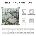 thumbnail image 5 of PHYHOO  Buffalo Plaid Pumpkin Eucalyptus Leaves Throw Pillow Cover, Fall Autumn Thanksgiving Harvest Decoration for Home Sofa Couch, 5 of 5