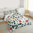 thumbnail image 3 of Castle Fairy Female Men Women Colorful Floral Flowers Bedding Comforter Set 2pcs,Spring Garden Blossoms Twin Comforter Sets Microfiber,Vintage Exotic Style Breathable Bedding Set, 3 of 8