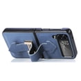 thumbnail image 3 of For Samsung Galaxy Z Flip4 Phone Case，Luxury Leather Folding Stand Shockproof Case，Kickstand Soft Case, 3 of 5