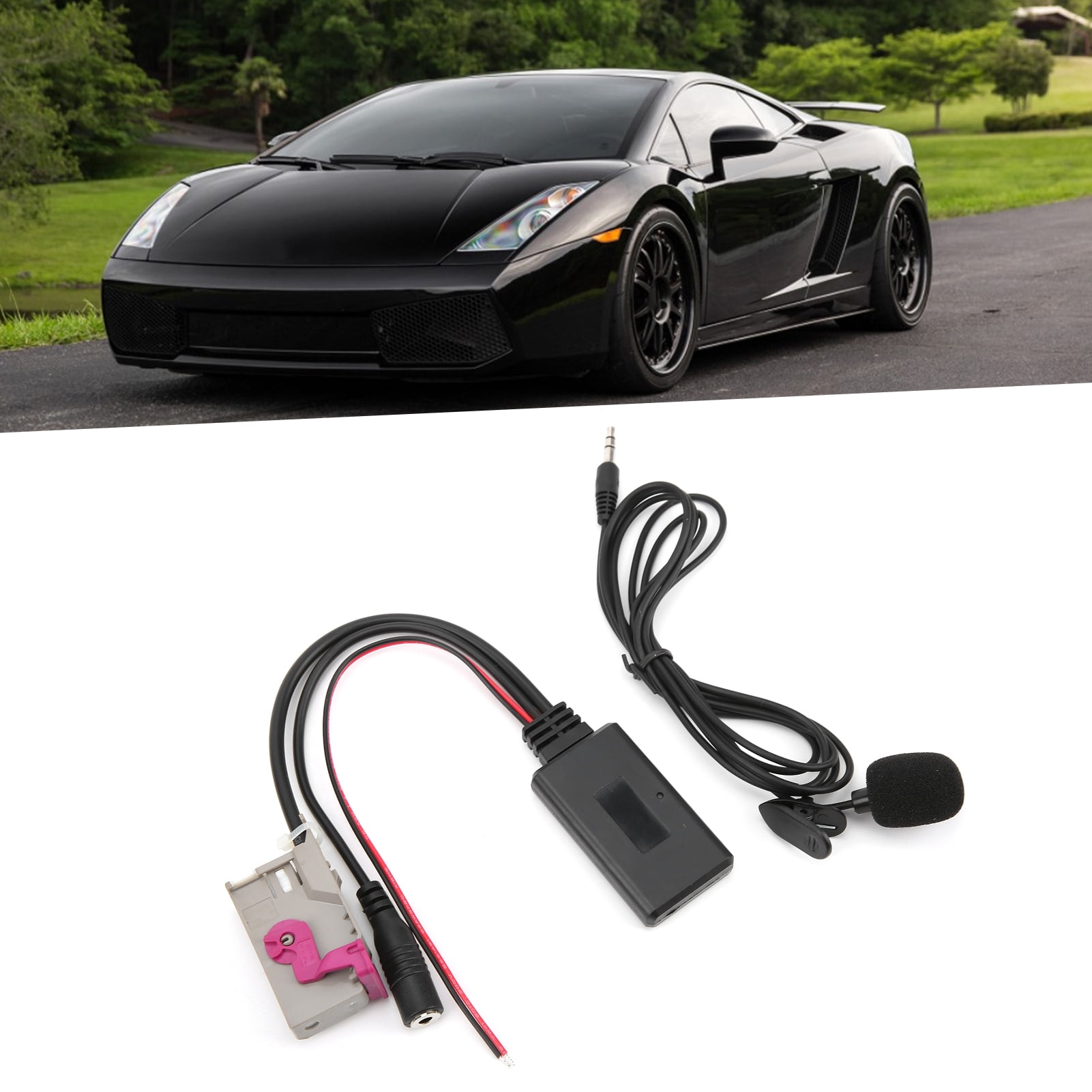 Adaptador de Cable receptor auxiliar bluetooth con micrófono para AUDI