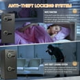 thumbnail image 6 of Silkight Safe - 7.0 Cu ft Large Safe Box with LED Light Fireproof Safe for home Documents,Electronic Password Money Safe with Deposit Slot & Dual Alarm System,Home Safe for Business Valuables, 6 of 7