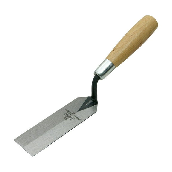 Marshalltown 54 Margin Trowel With Wood Handle, 5" x 1-1/2"