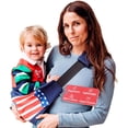 thumbnail image 1 of Portabebés ergonómico, ligero y ajustable, con bolsillos con cierre, acolchado en el hombro, soporte antideslizante para viajes, papás amantes de los viajes y madres por primera vez de 9 meses a 4, 1 of 5
