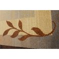 thumbnail image 4 of Geometric Brown Beige Modern 4x6 Area Rug Leaves Carpet - Actual 3' 6" x 5' 2", 4 of 5