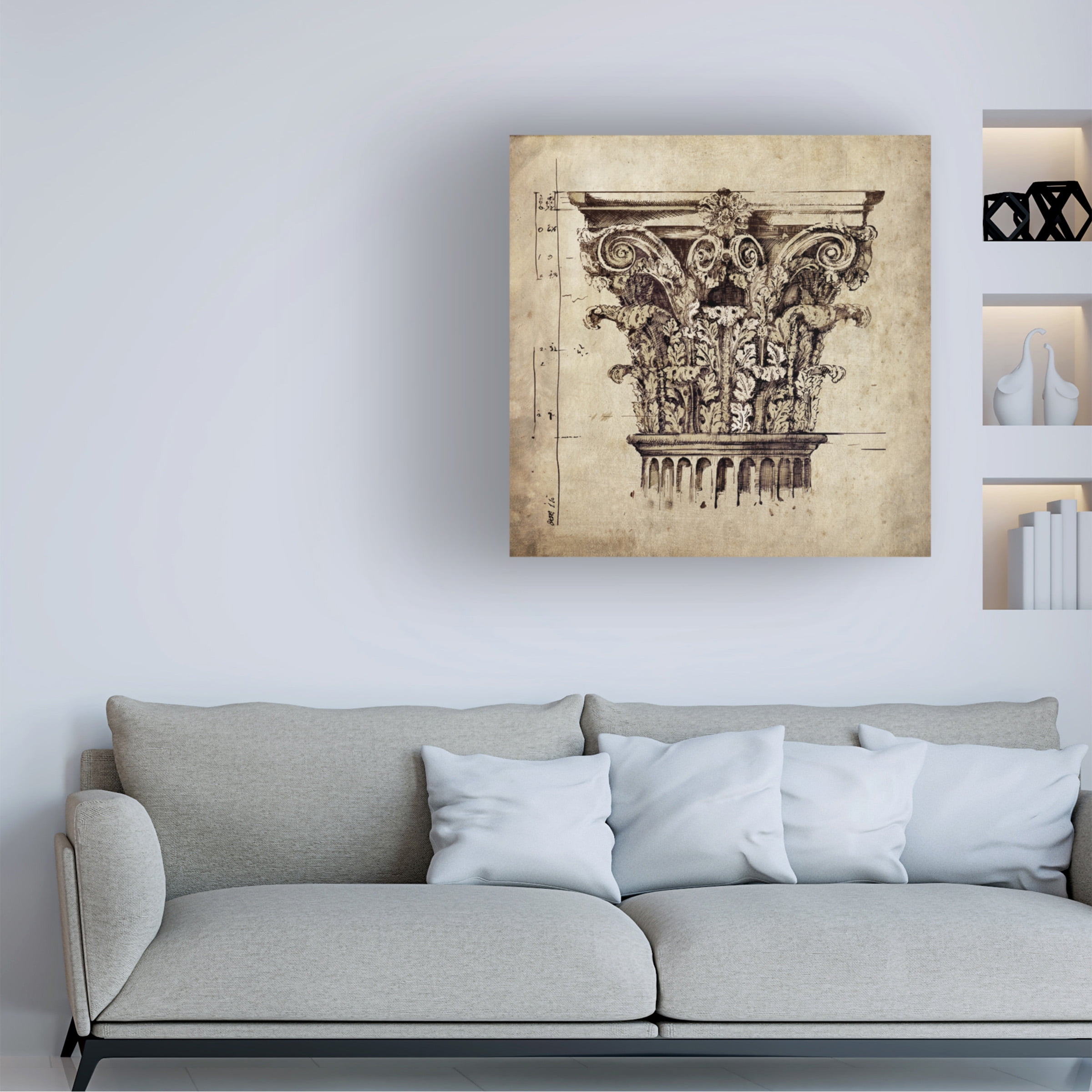 Sidney Paul and Co. 'Column II' Canvas Art