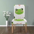 thumbnail image 4 of ZHANZZK Cute Frogs and Crown Stretch Chair Cover Protector Seat Slipcover for Dining Room Hotel Wedding Party Set of 1, 4 of 5