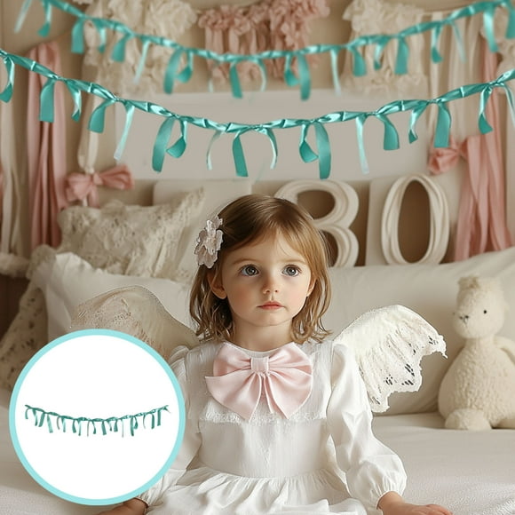 Amzcrzy Nœuds, Nœuds de Couronne, Nœuds pour Cheveux, Nœud Décoratif Nœud Papillon Faits à la Main Dactylographiés à la Main Sangle Tirer Décoration de Chambre d'Enfant Éducation Précoce Arrangement Décorations Accessoires Nœud en Tissu