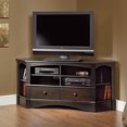 thumbnail image 1 of Sauder Harbor View Corner TV Stand en Noir Vieilli, 1 of 3
