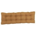 thumbnail image 2 of 60-inch by 19-inch Tufted Solid Microsuede Bench Cushion Tan-Color, 2 of 3