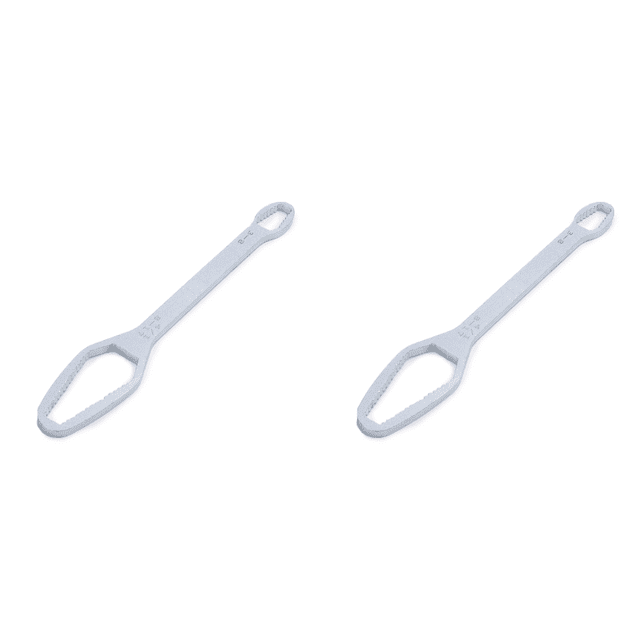 Llave inglesa ajustable 3-17 mm llave Torx universal doble cabeza herramientas manuales (plata)