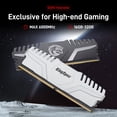 thumbnail image 2 of KingSpec DDR5 Computer Memory 32GB(2×16GB) 6000MHz RAM Desktop Memory PC Memories Module Gaming Memory Computer Silver White, 2 of 6