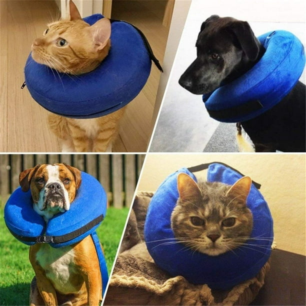 Protective Cone Collar Pets Soft Inflatable Post Surgery Cone Collar