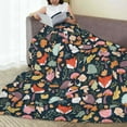 thumbnail image 6 of Zufioo Autumn Fox Owl Fleece Blanket Queen Size,Plush Bed Blanket,Ultra Soft Throw Blanket,Plush Fuzzy Cozy Blanket Perfect for Bed,Couch-80"x60", 6 of 7