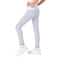 thumbnail image 3 of jobturf Girls Leggings High Waisted Ruffle Trim Ribbed Yoga Pants Summer Stretchy Casual Trousers for Kids 1-10 Years, 3 of 7