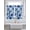 Blue, variant on Blue Flowers 2 Panel Kitchen Curtains for Small Windows, Spring Watercolor Floral Leaves Plants Beige Bathroom Tier Curtain, Short Window Treatment for Bedroom/Living Room 55"x36"