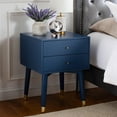 thumbnail image 2 of SAFAVIEH Lyla Mid-Century Retro Silver Cap Nightstand, Lapis Blue/Gold, 2 of 11