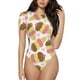 thumbnail image 1 of Balery Cute Ice Cream Body de cuello redondo de manga corta para mujer Tops de manga corta Tops básicos-Medium, 1 of 7