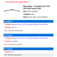thumbnail image 2 of Wiper Blade - Compatible with 1996 - 2023 GMC Savana 3500 1997 1998 1999 2000 2001 2002 2003 2004 2005 2006 2007 2008 2009 2010 2011 2012 2013 2014 2015 2016 2017 2018 2019 2020 2021 2022, 2 of 2