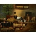 thumbnail image 2 of Michael Neder 14x12 Gold Ornate Wood Frame and Double Matted Museum Art Print Titled - The Homecoming of the Herd (1844), 2 of 4