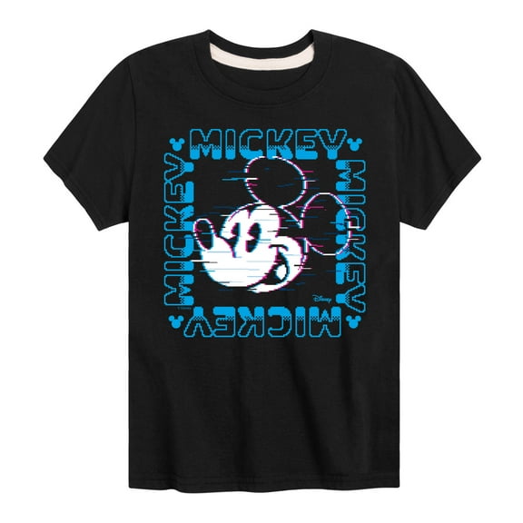 Disney - 8 Bit Mickey Name Square - Toddler & Youth Short Sleeve Graphic T-Shirt