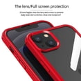 thumbnail image 4 of FIEWESEY Full-Body Rugged Case with Built-in Tempered Glass Screen Protector for iPhone 13 6.1 inch(Red), 4 of 8