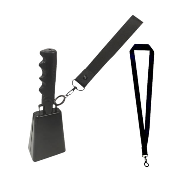 Coda de metal con mango Campana de vítores con servicio de cordón llame al fabricante de ruidos de cencerro de fútbol para los conciertos de juegos de negro