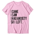 thumbnail image 4 of B91xZ Hauts et Blouses pour Femmes Manches Courtes Col Rond Chemises Tunique Décontractée Blouse, Rose TTG, 4 of 4