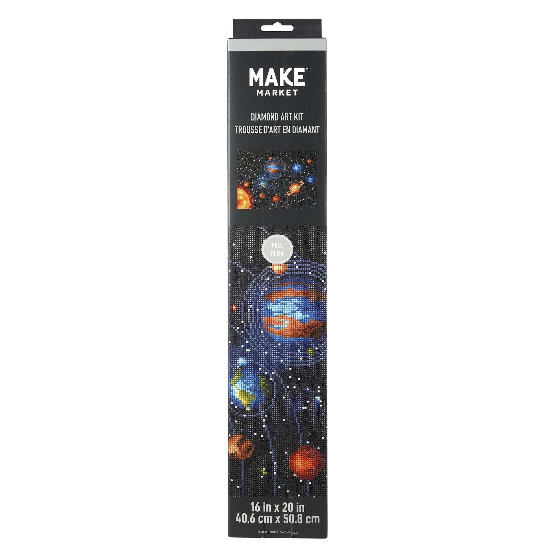 Solar System Painting Diamond Art Kit by Make Market – Full Drill with Gems & Tools - 16" x 20" Canvas - 6 Pack