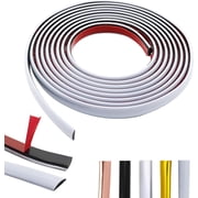 White Molding Trim Peel and Stick, 10Ft Flexible Mirror Border Design for Tile Edges, Furniture Accent, and Kitchen Backsplash Decor