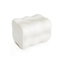 thumbnail image 6 of LuxenHome White MgO Modern Curves Square 18.5-Inch Tall Side Table, Indoor and Outdoor, 6 of 7