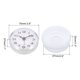 thumbnail image 2 of Reloj de ducha de baño a prueba de agua, reloj de pared redondo mini con ventosa, blanco, 2 of 7