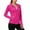 ZA-Hot Pink-sun shirts for women, variant on Qzwdhjm Womens Sun Protection Athletic Jacket Hoodie Long Sleeve Tunic Jackets Full Zip V Neck Shirts Summer Activewear Clothes with Pocket