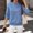 Blue, variant on Women's Polo Shirts Quarter Zip Pullover Sweatshirt Long Sleeve Mock Neck Textured Half Zip Casual Fall Top Blue M