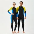 thumbnail image 4 of Titisuques Ultrathin Manga larga Pantalones largos Traje de baño One Piece Professional Impermeable espesado para nadar Snorkeling Surfing Man / Amarillo 3xl kenally OD017133-24, 4 of 7