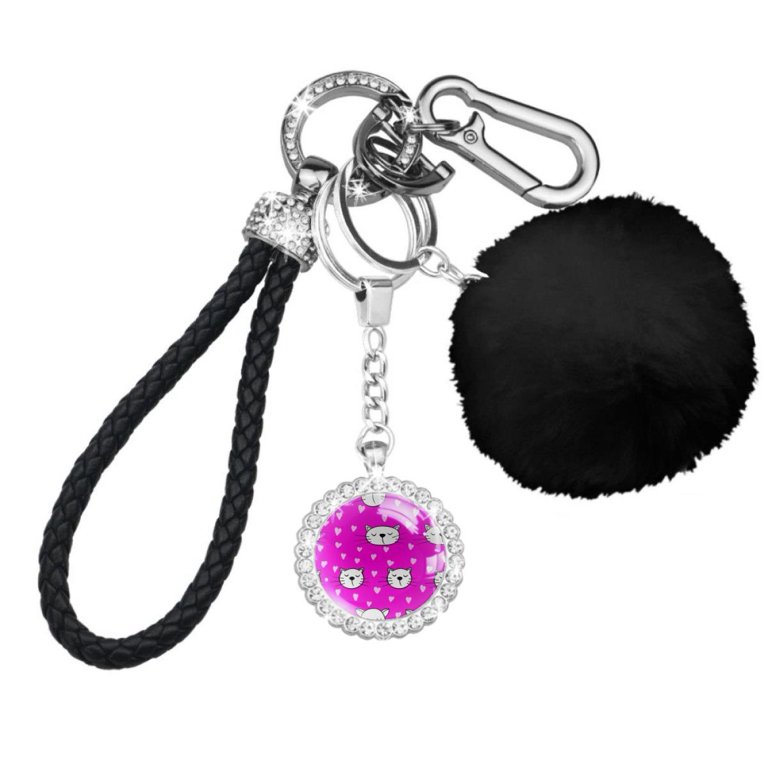 US Open Collection Bling Tennis Ball Keychain