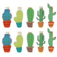 thumbnail image 1 of 10pcs Cactus Wooden Pegs Photo Clips Note Memo Holder, 1 of 2